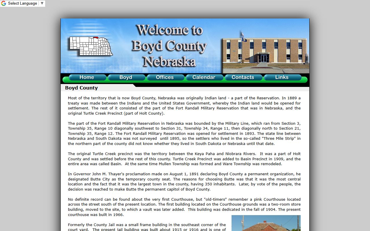 Boyd County historic jail inmate population history page